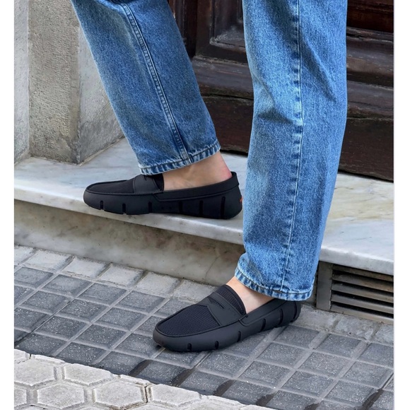 Swims Black and Orange Loafers for Men main image 8